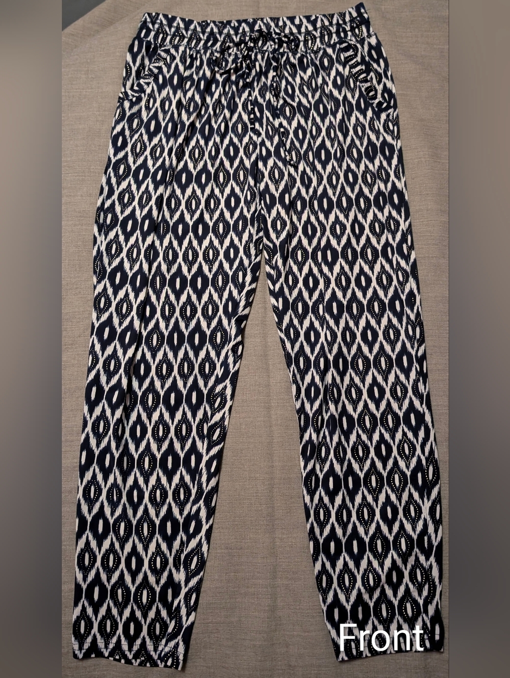 2/$10 - Design Lab Patterned Tapered Pants